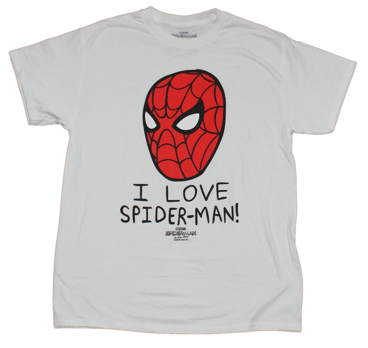 Spider-Man New Adult T-Shirt - I Love Spider-Man | eBay