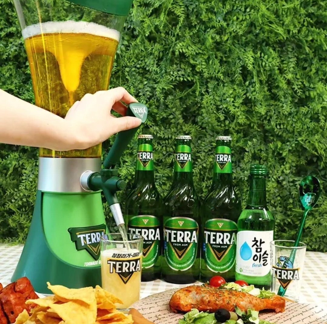 Terra Soju Beer Tower Somaek Maker Dispenser Real carbonated | eBay