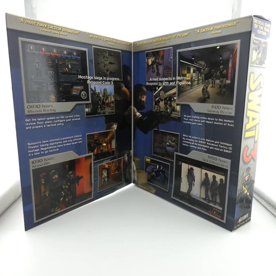 SWAT 3: Close Quarters Battle - Game of the Year, 2001, Big Box, New & Sealed - Image 4 of 4
