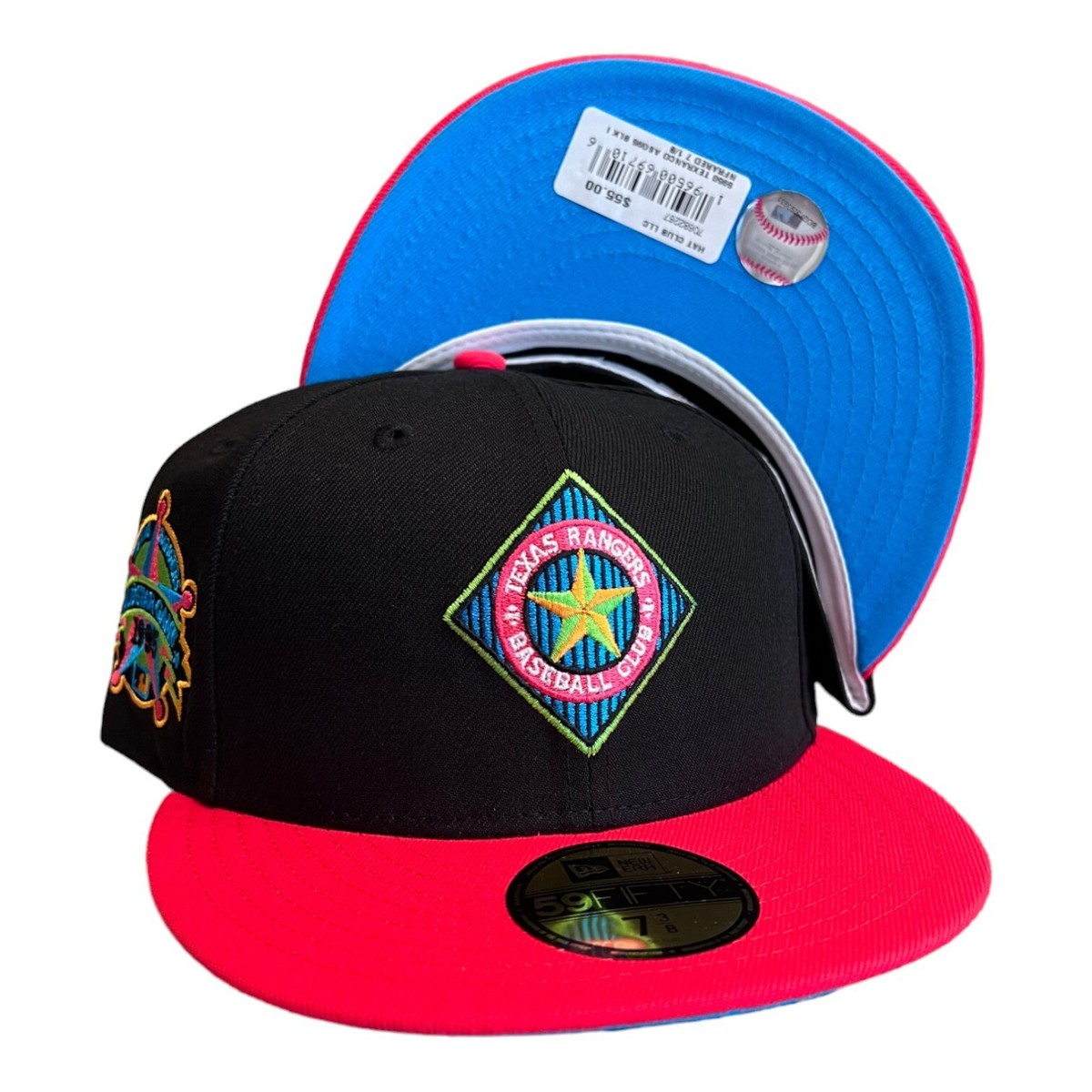 New Era Texas Rangers Hat Wheels 59FIFTY Fitted Hat 95 All Star