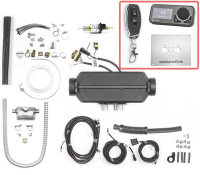 AUTOTERM Air 2D 12V Standheizung mit COMFORT CONTROL FERNBEDIENUNG MONTAGEPLATTE