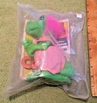 1991 Dino-Brite Dinosaur Figure Factory Sealed Happiness Express Pink Hair Rare