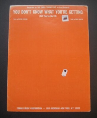 You Don't Know What You're Getting by The Chris Towns Unit sheet music