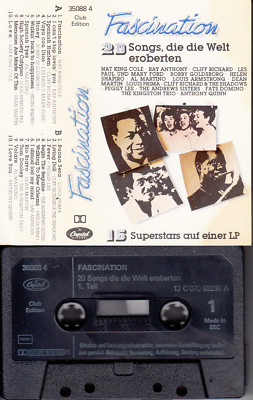 V.A.-FASCINATION -Nat King Cole,Louis Prima,Peggy Lee,Shapiro  MC Musikkassette
