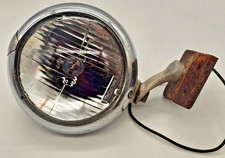 Vintage Unity Model F1 Chrome Fluted Fog Light With Mounting Bracket