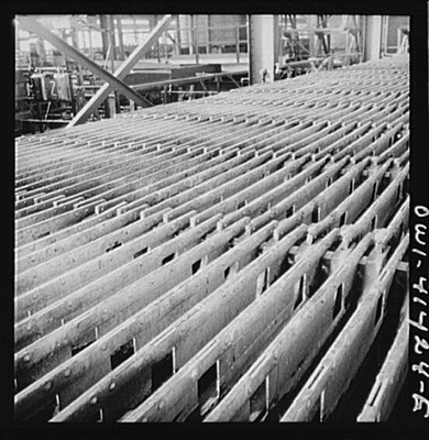 El Paso Texas Phelps Dodge Copper Refining Anodes 1910s Factory Interior