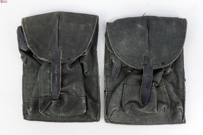 ロシア軍 実物 Avizent SVD クリップ 小物 レッグバッグ Russian Original Soviet Naval Infantry Black AK 3-Magazine Pouch