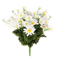 KüNstlicher Margeritenstrauß Weiß 45Cm - TäUschend Echte Kunstblumen Deko FüR