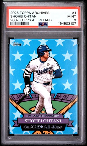 Shohei Ohtani #07AS-1 2025 Topps Archives 2007 All-Stars card