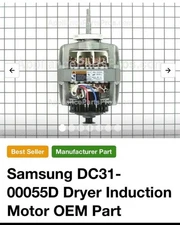 Samsung DC31-00055G Motor Induction Drive for Dryer