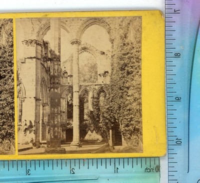 Fountains Abbey Lady Chapel England G.W. Wilson Stereoview