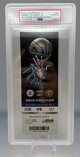 Shai Gilgeous-Alexander Signed NBA DEBUT 10/17/2018 Ticket Stub PSA/DNA Auto MVP