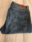 MENS RALPH LAUREN POLO JEANS 35 inch WAIST X 30 inch LEG BLUE ALTERED LEG