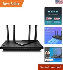 Dual Band AX1800 WiFi 6 Router: Easy Mesh, Parental Controls, Smart Home Ready