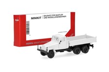 Herpa 014182 MiniKit IFA G5 Dreiseitenkipper-LKW 3achs, weiß (1 Stück), 1:87 NEU