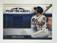 2019 Topps - Postseason Performance Relics Jose Altuve #PPR-JA /99 (MEM)