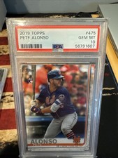 2019 Topps Pete Alonso RC #475 PSA 10