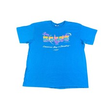 Vintage 1990 Bay to Breakers T Shirt Hanes XL Blue San Francisco Race USA Made