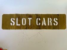 Brass Slot Car Sign