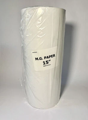 15”x 1000 Feet Butcher Paper Roll White MG Roll
