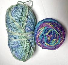UNBRANDED YARN. Lot Of 2 self striping yarn . I Combine Shipping,Read