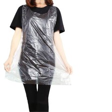 UniPleased Disposable Aprons 50 Count , Plastic apron for Medium, Clear