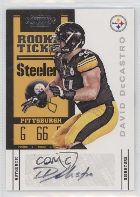 2012 Panini Contenders Ticket /259 David DeCastro #124 Rookie Auto RC g2u