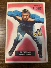 1955 Bowman #112 Lou Creekmur VG Lions
