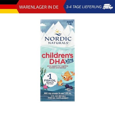 Nordic Naturals, Children's DHA Xtra, DHA für Kinder von 1 6 Jahren, Beeren-Punc
