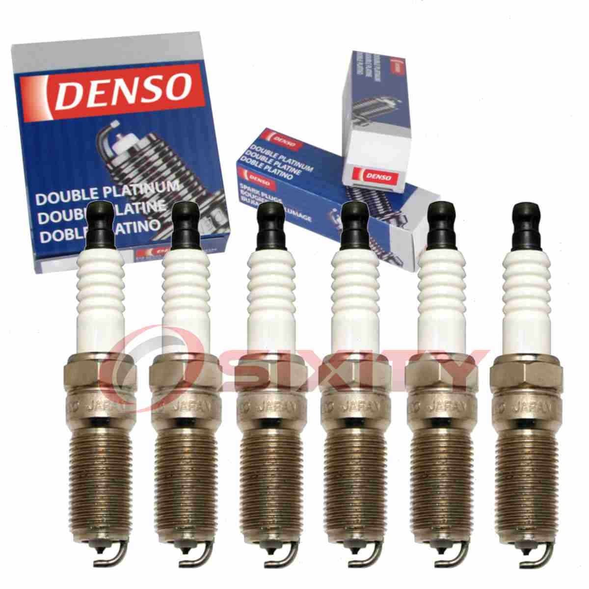 6 pc Denso Platinum Long Life Spark Plugs for 2008-2009 Chevrolet Equinox na