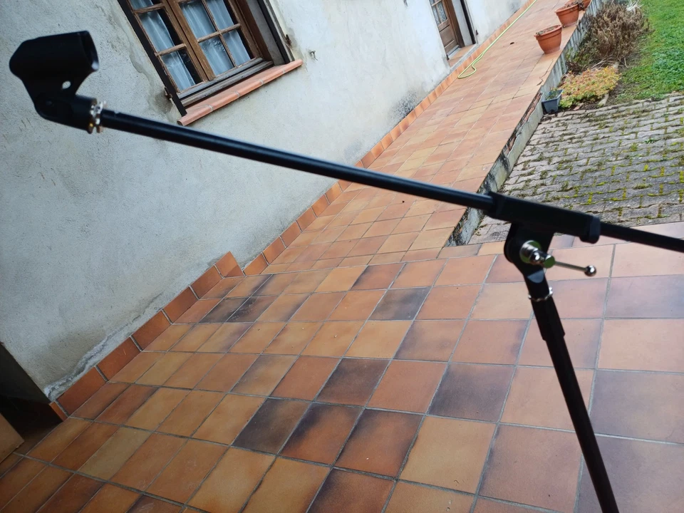 Pied de micro WOODBRASS avec perche télescopique noir - Microphone stands MIC50 - Photo 2/4