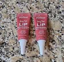 2x Purlisse Juicy Tint Lip Nourisher Agave + Mango Butter Nude Shine 5ml/ 0.17oz