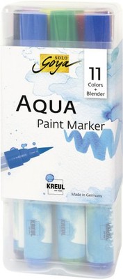 Kreul Aqua Paint Marker Powerpack 11 Stifte  Pinsel & Stifte