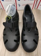OOFOS OOcandoo Men's Black Lightweight Sandals Size 11 Fit 10.5