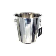 Wine Champagne Ice Bucket Bottle Cooler in Stainless Steel 21 cm by Buckingham