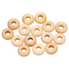 15pcs Natural Stone Beads 5x10mm Large Hole Craft Beads, Yellow