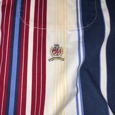 Vintage 90s Tommy Hilfiger Crest Logo Striped Button Down Shirt XL