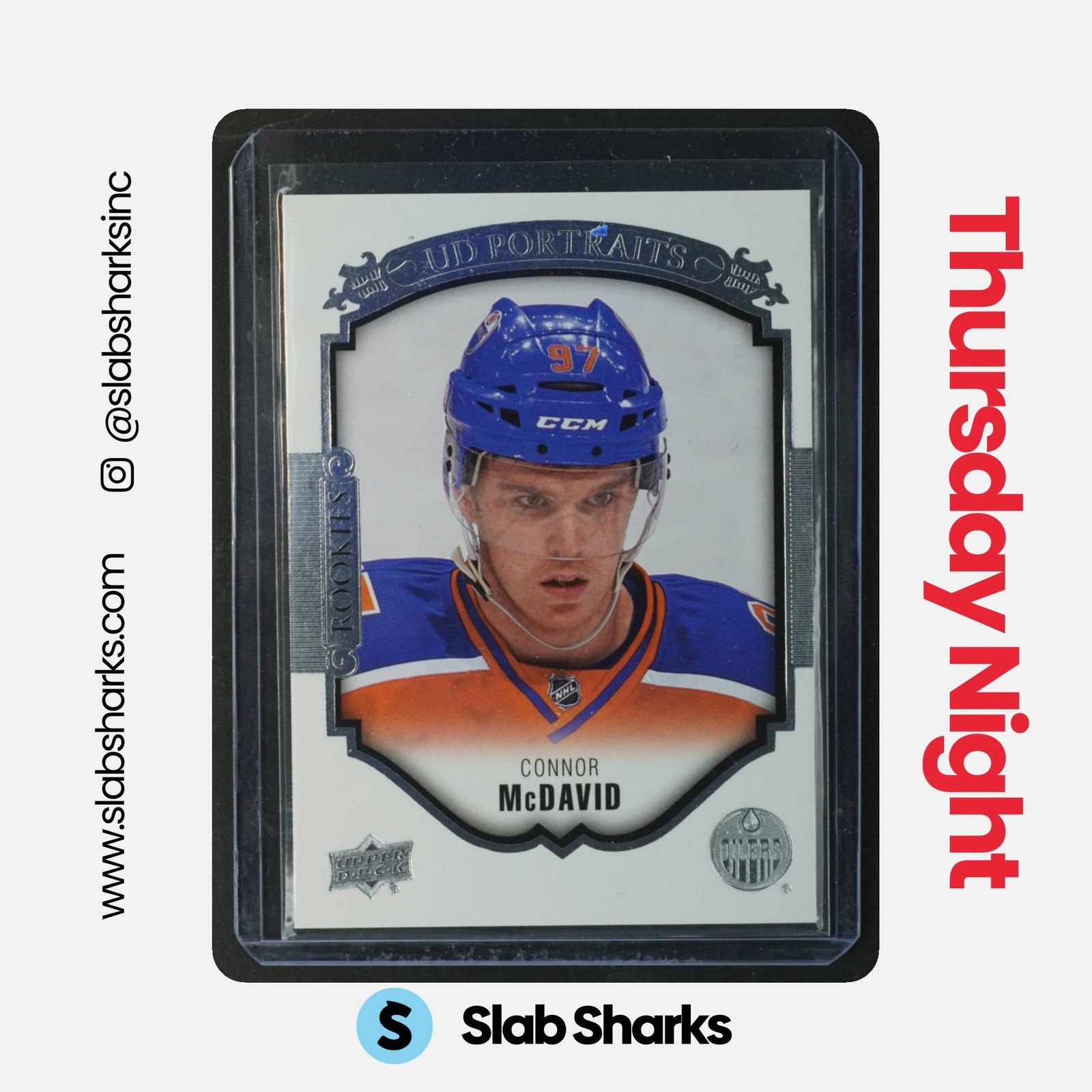 2015 UPPER DECK #P-100 CONNOR MCDAVID UD PORTRAITS RC ROOKIE
