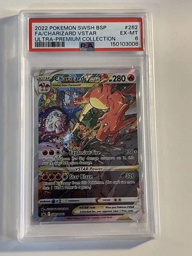 2022 POKEMON SWSH BSP FA/CHARIZARD VSTAR ULTRA-PREMIUM COLLECTION PSA 6
