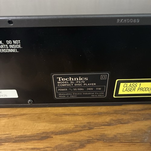 Lecteur CD classique Technics SL-PS70 entièrement fonctionnel avec télécommande - Photo 7/8
