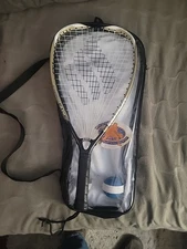 Ektelon Powerring Excel 1000 Racquetball Racquet & Full Case,1 Ball