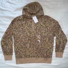 NWT Nike Sportswear Club Fleece Floral Pullover Hoodie Brown - Men  s XL