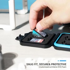 SD microSD Hard-Shell Memory Card Storage Case with EVA Foam Interior
