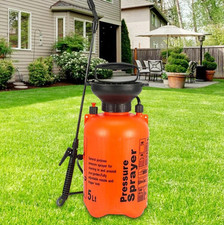 1pc 5L Manual Pressure Garden Sprayer   Dual Mode Watering  Cleaning Tool - NEW