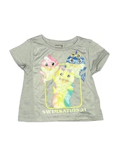 Pinkfong Girls Gray Short Sleeve T-Shirt 12 Months