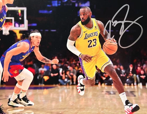 LeBron James Signed LA LAKERS Original 8x10" Authentic Autograph w/COA