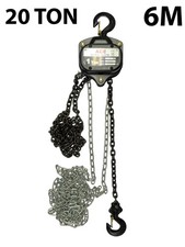 Hand Chain Block Heavy Duty 20 Ton x 6 metres Lifting Hoist Girder Tackle