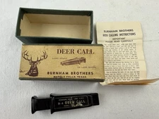 Vintage Burnham Brothers Deer Call long range D-4 in box rare