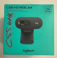Logitech C505 Webcam 720p HD Webcam with Long-Range Mic Black 960-001363