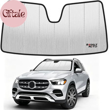 Windshield Sun Shade Compatible for 2020-2025 Benz GLE GLS Silver Reflective Fol